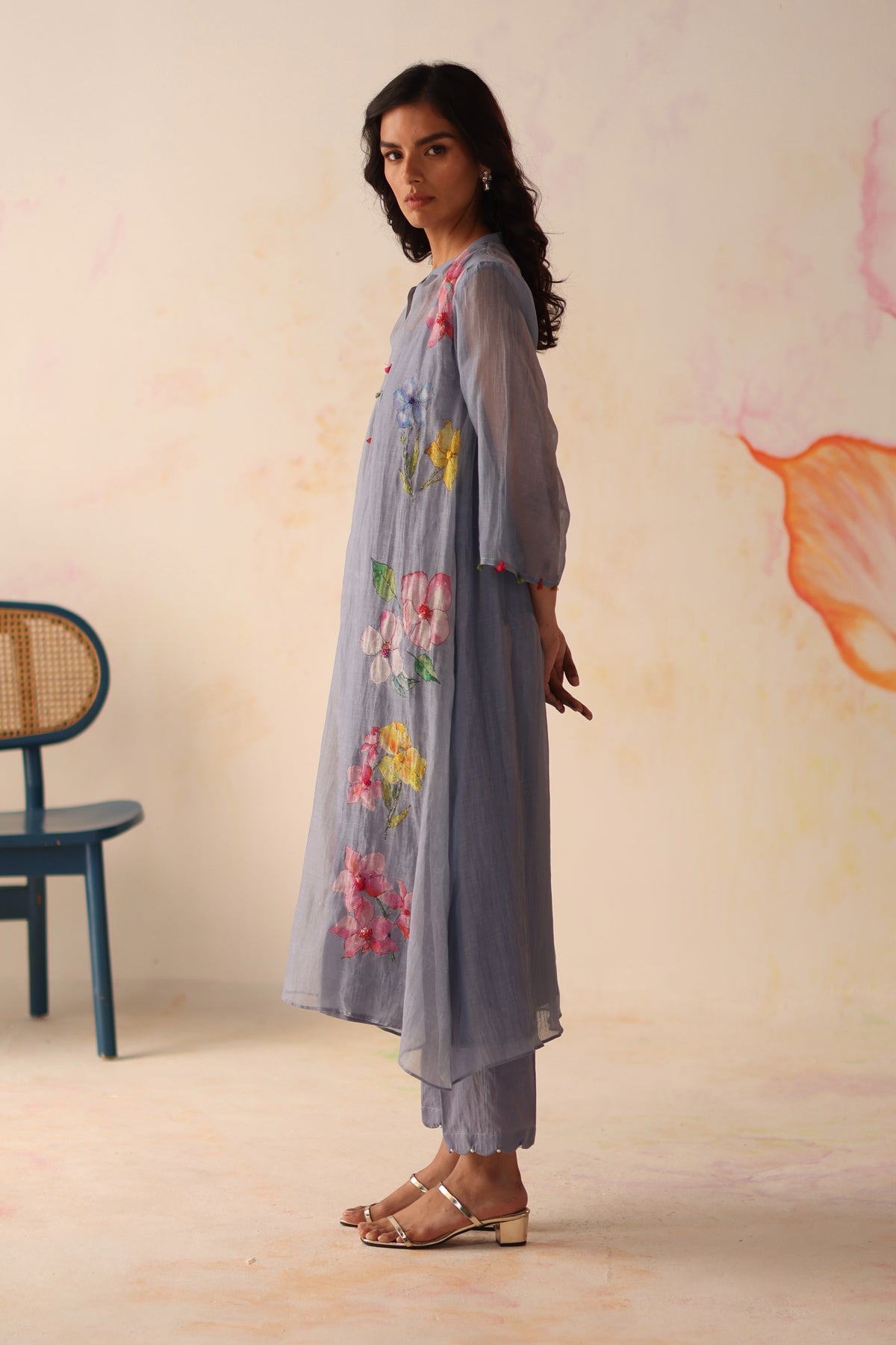 Kesar Periwinkle Kurta Set