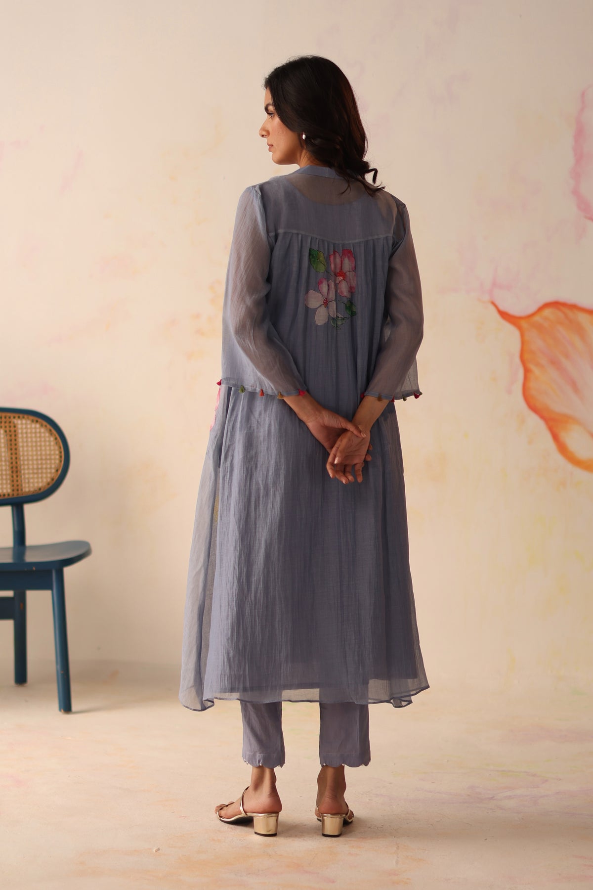 Kesar Periwinkle Kurta Set