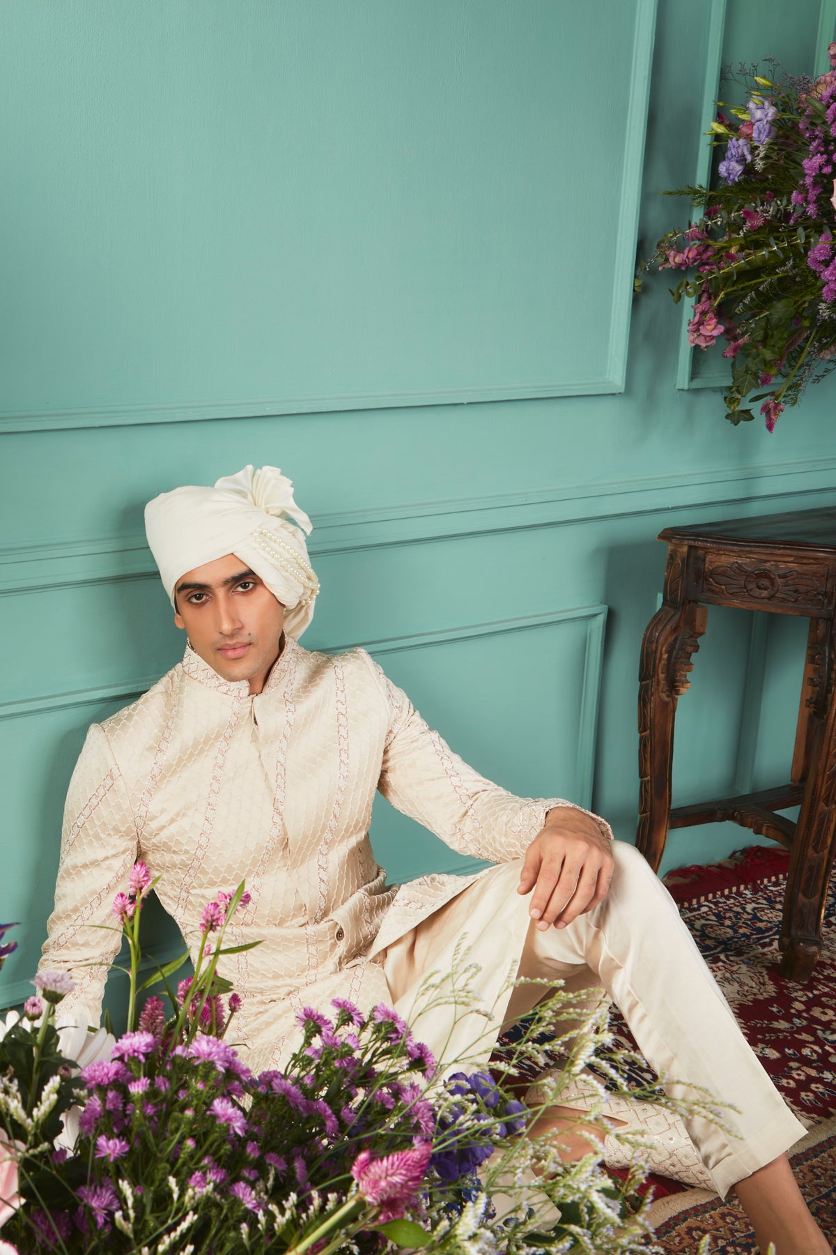 Glacier Sherwani Set