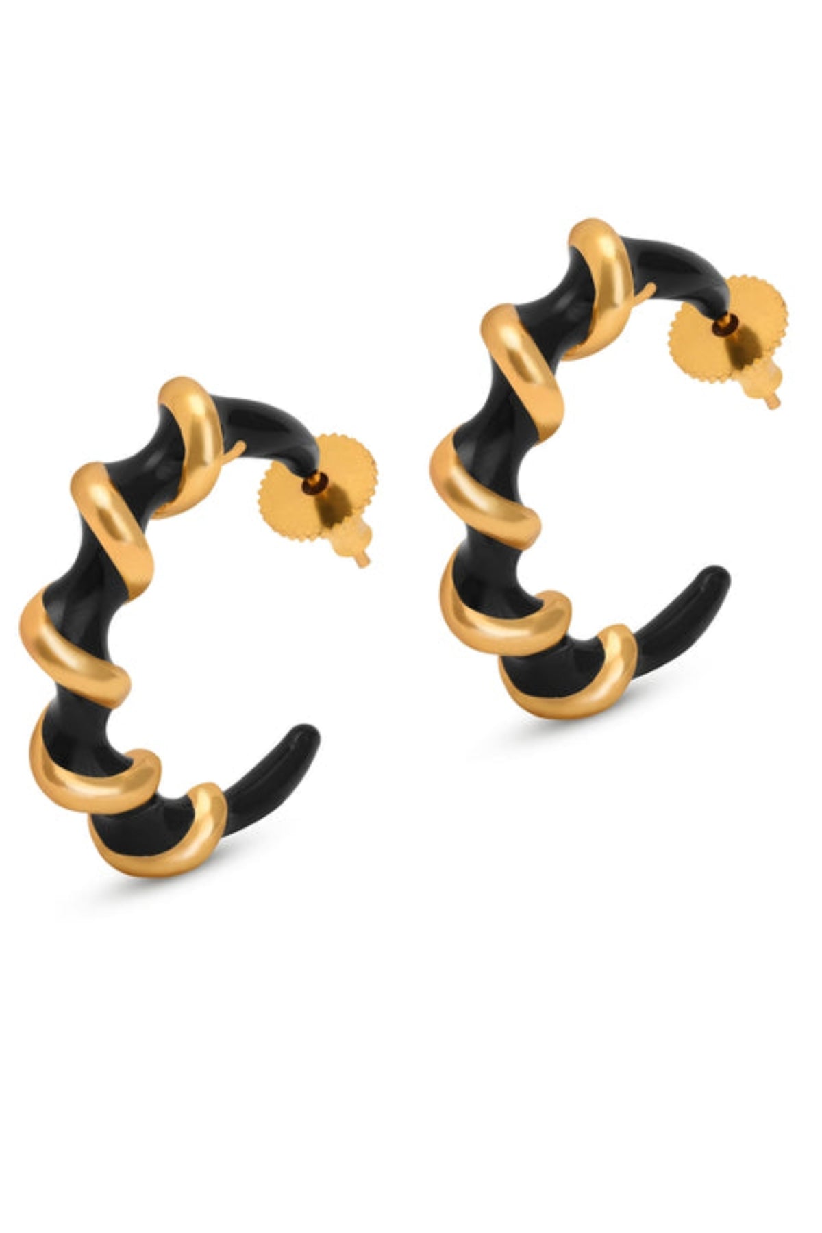 Black and Gold Candy Hoops