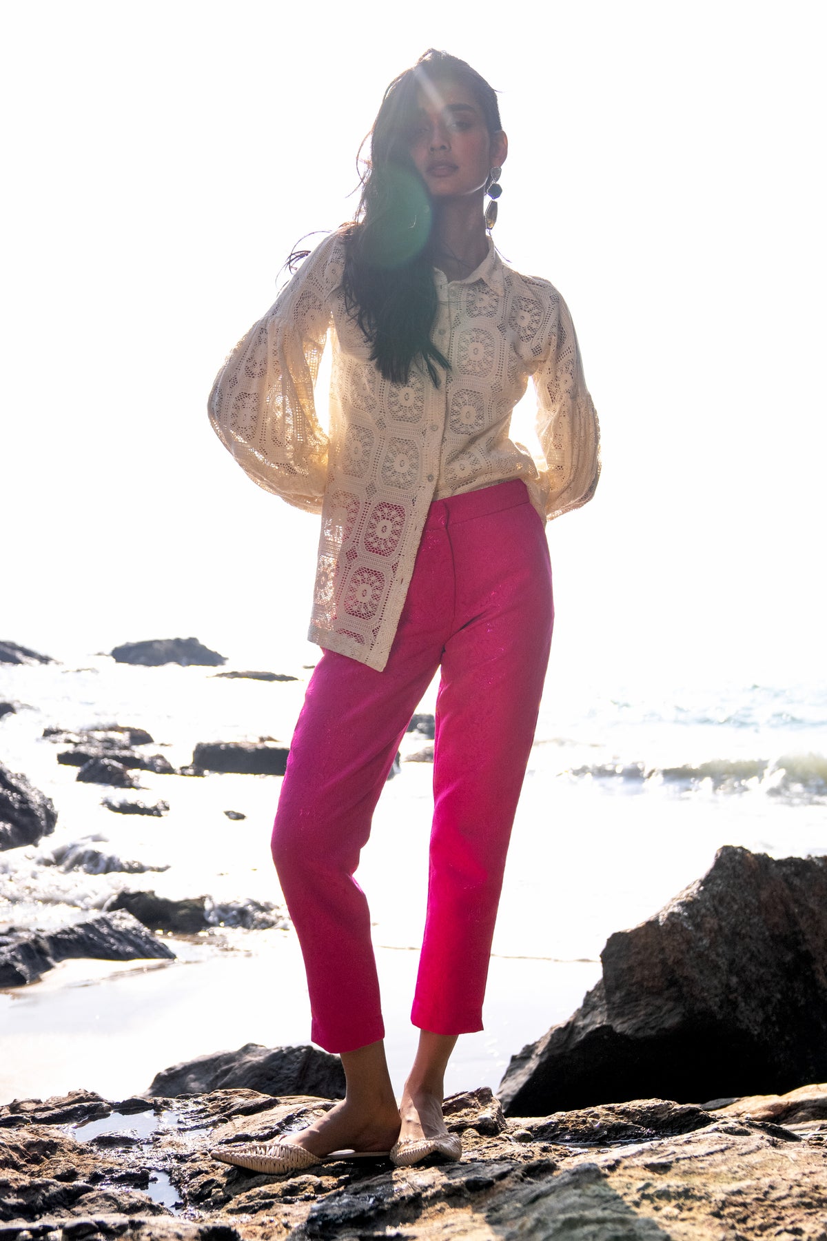 Brocade Pink Pant