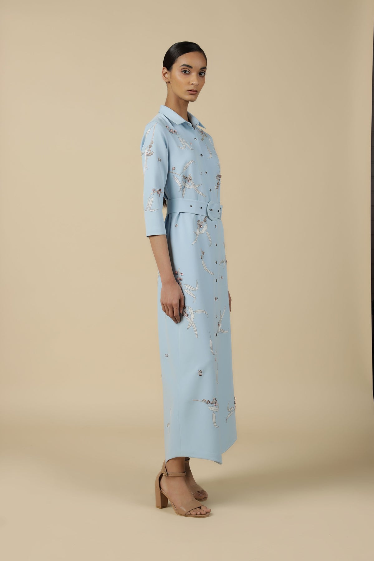 Eucalyptus Long Shirt Dress