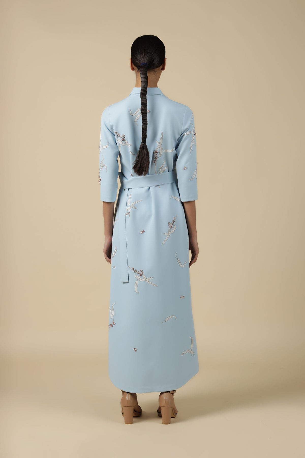 Eucalyptus Long Shirt Dress