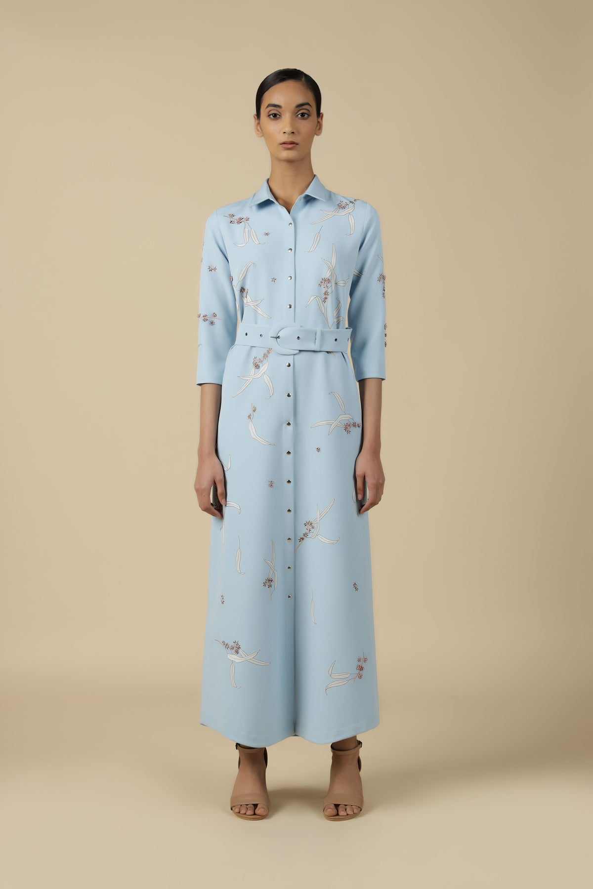 Eucalyptus Long Shirt Dress