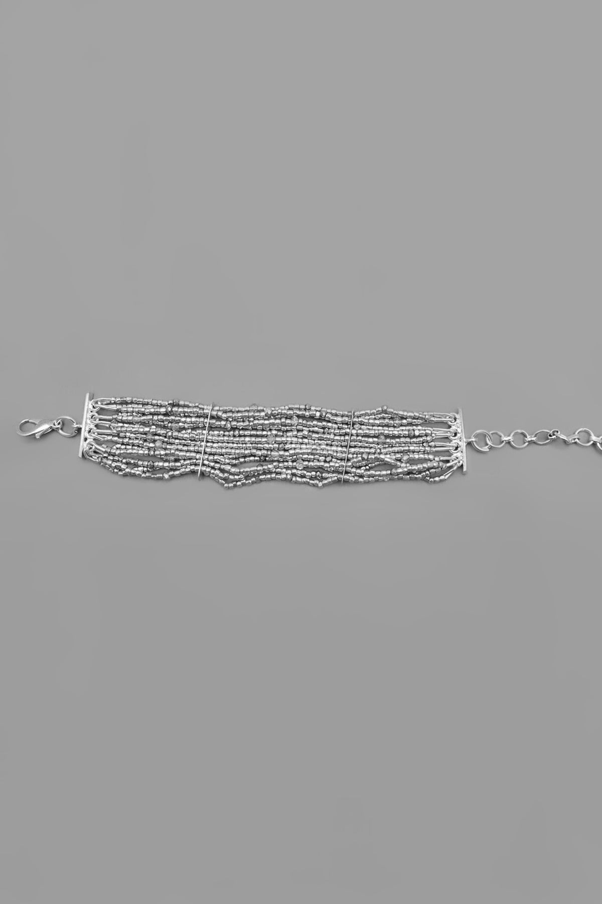 Statement Silver Chain Design Bracelet