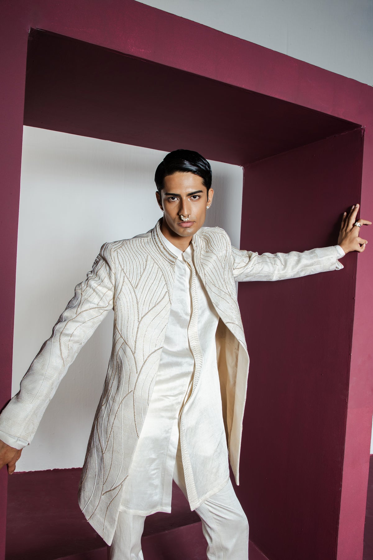 Khwaab Open Sherwani Set