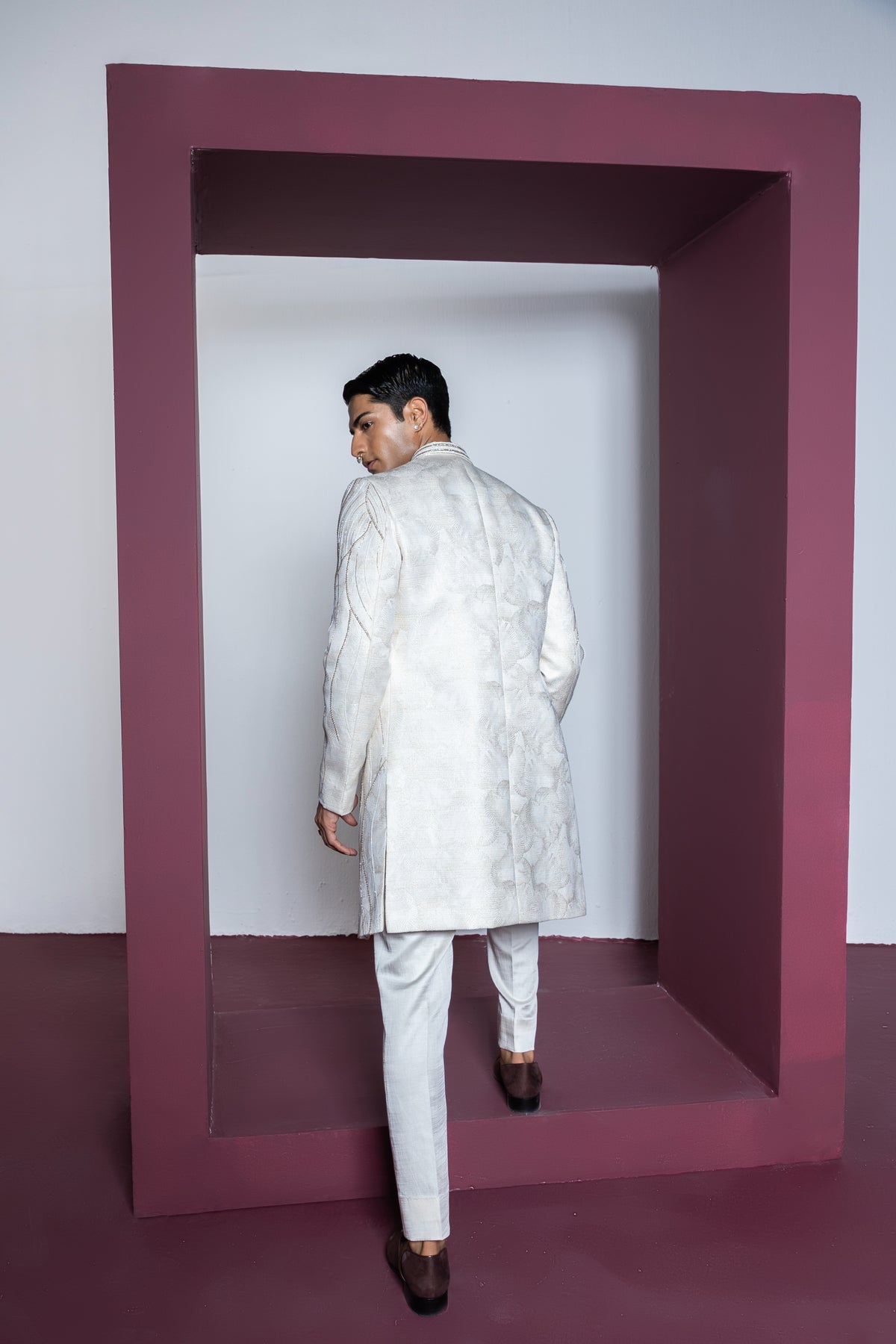 Khwaab Open Sherwani Set