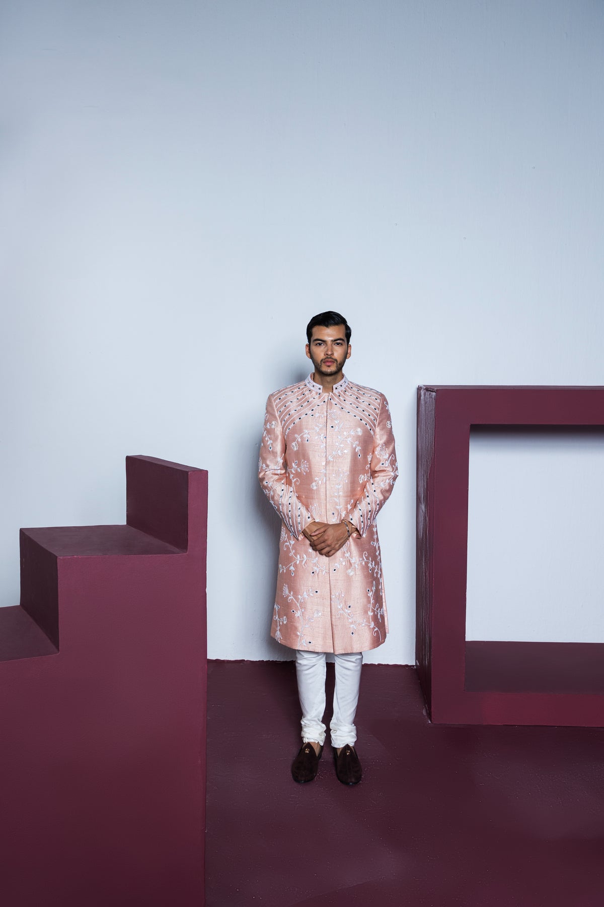 Rose Garden Sherwani Set