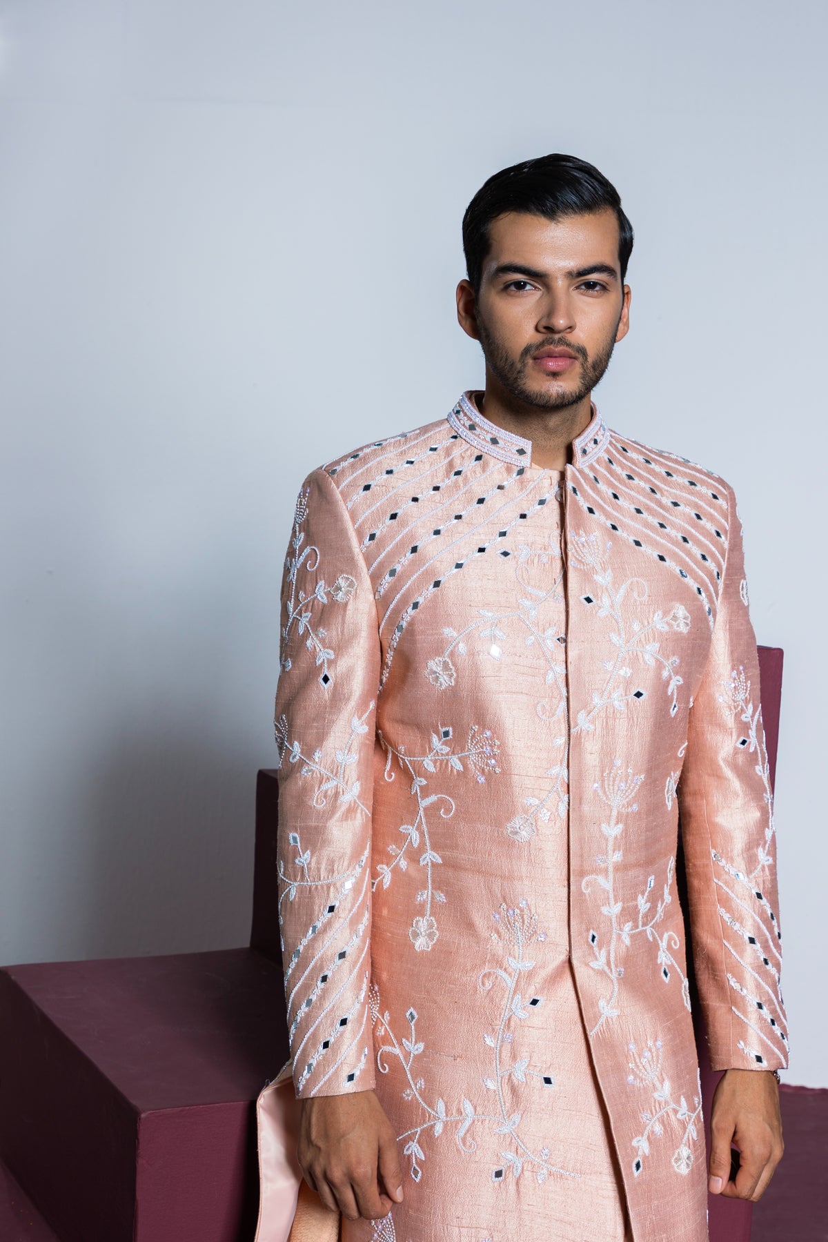 Rose Garden Sherwani Set