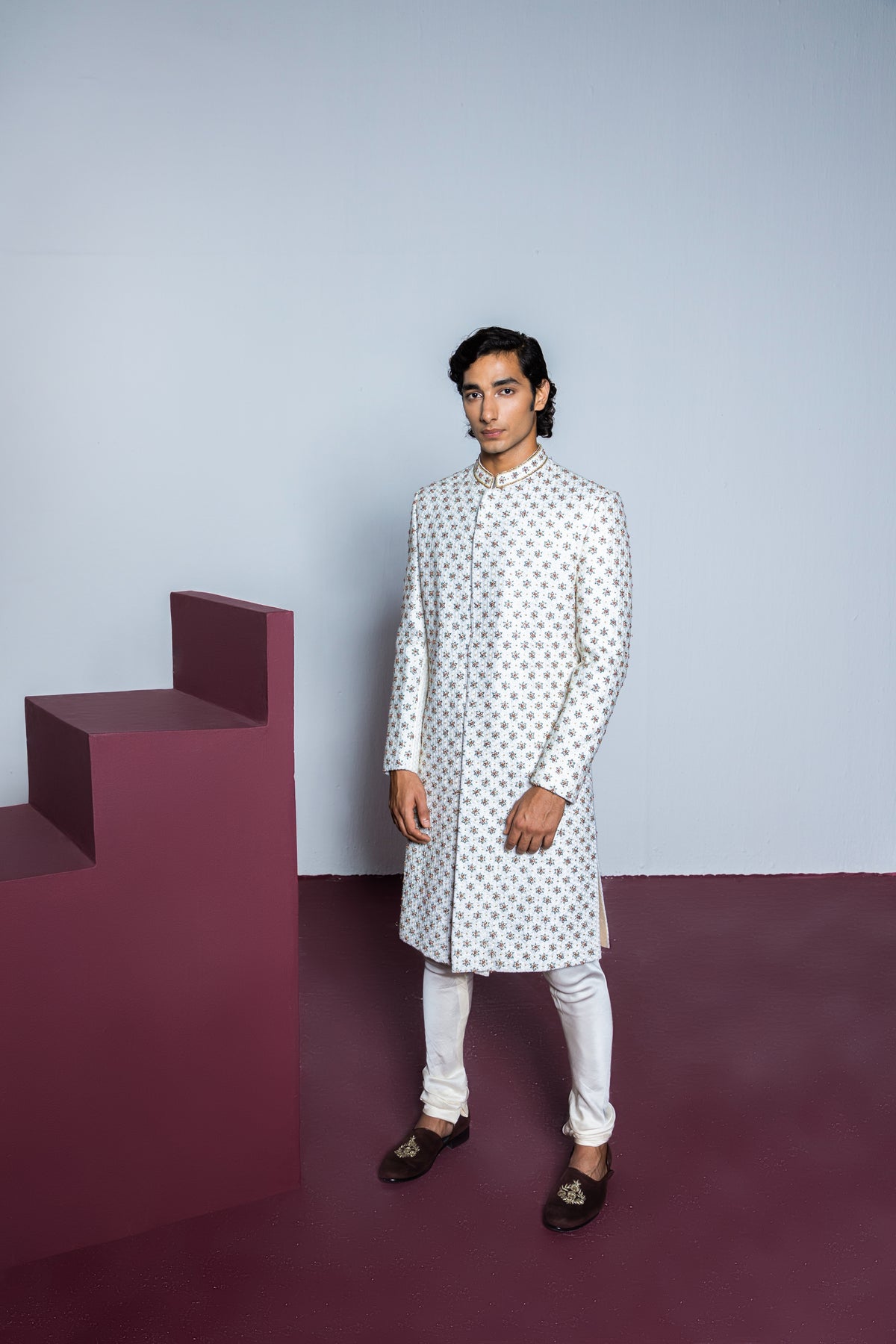 Rose Quartz Sherwani Set