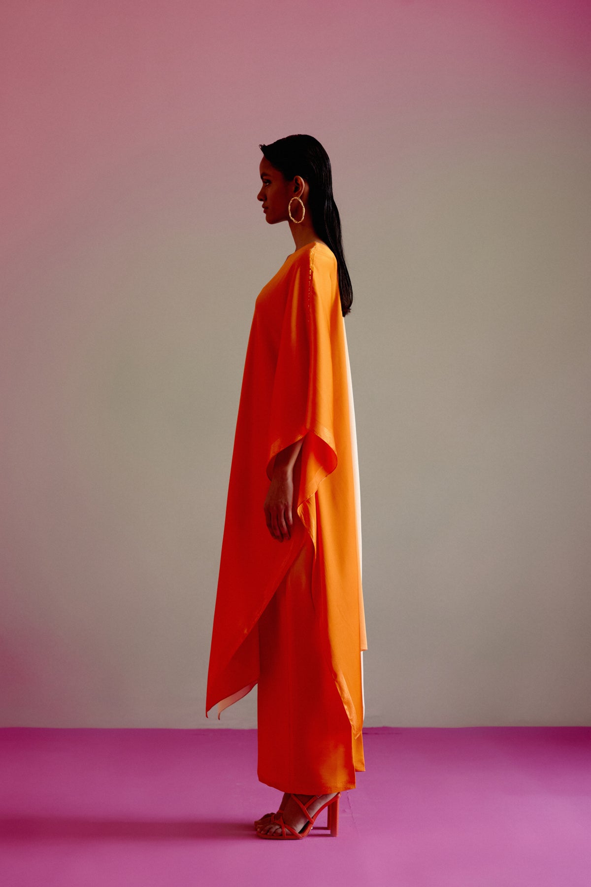 Sunset Orange Ombre Kaftan