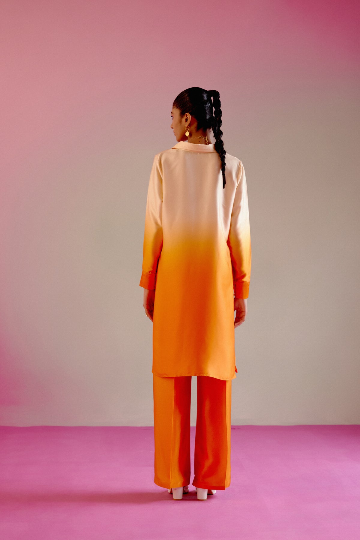 Sunset Orange Ombre Co-ord Set