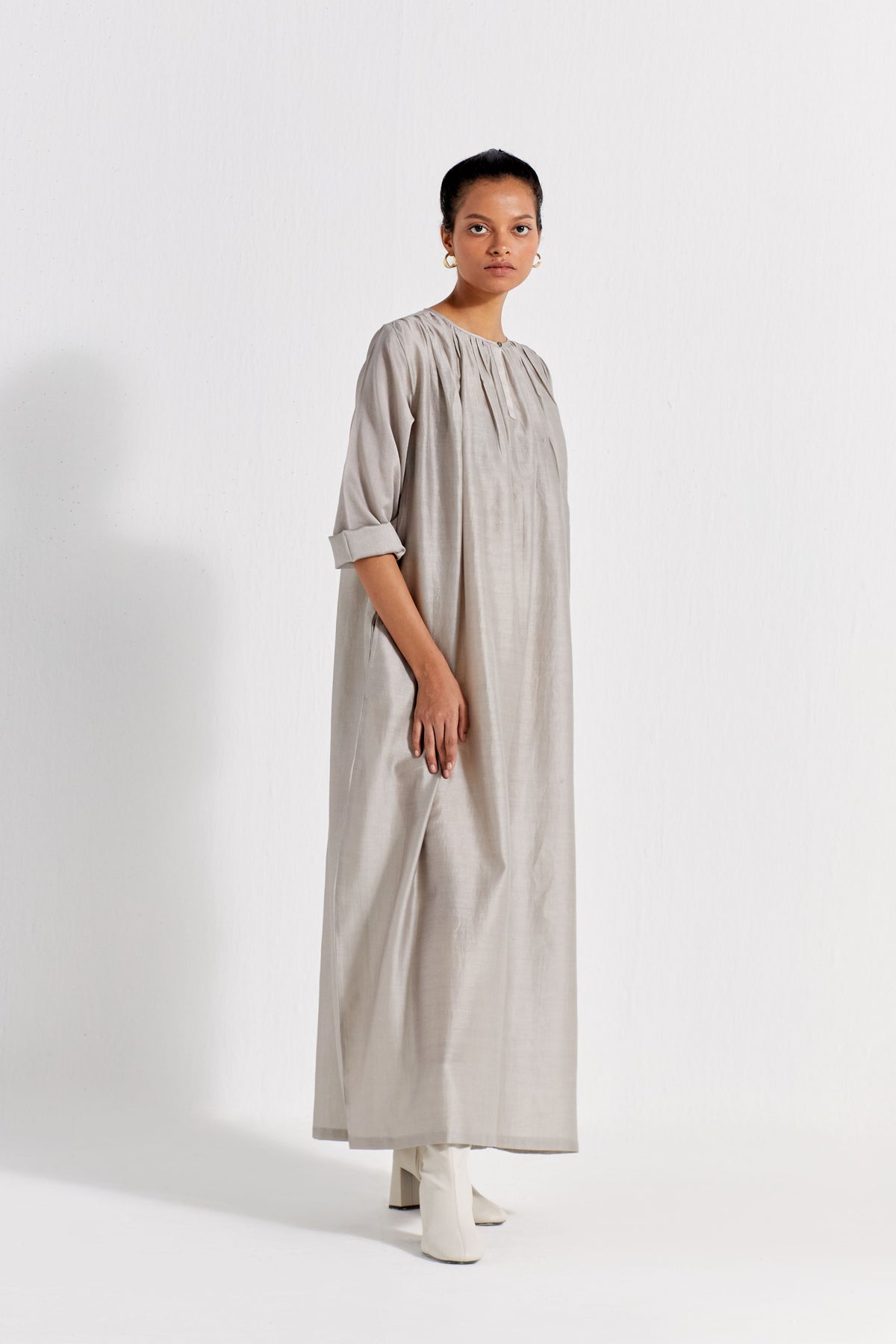 Gather Neck Dress