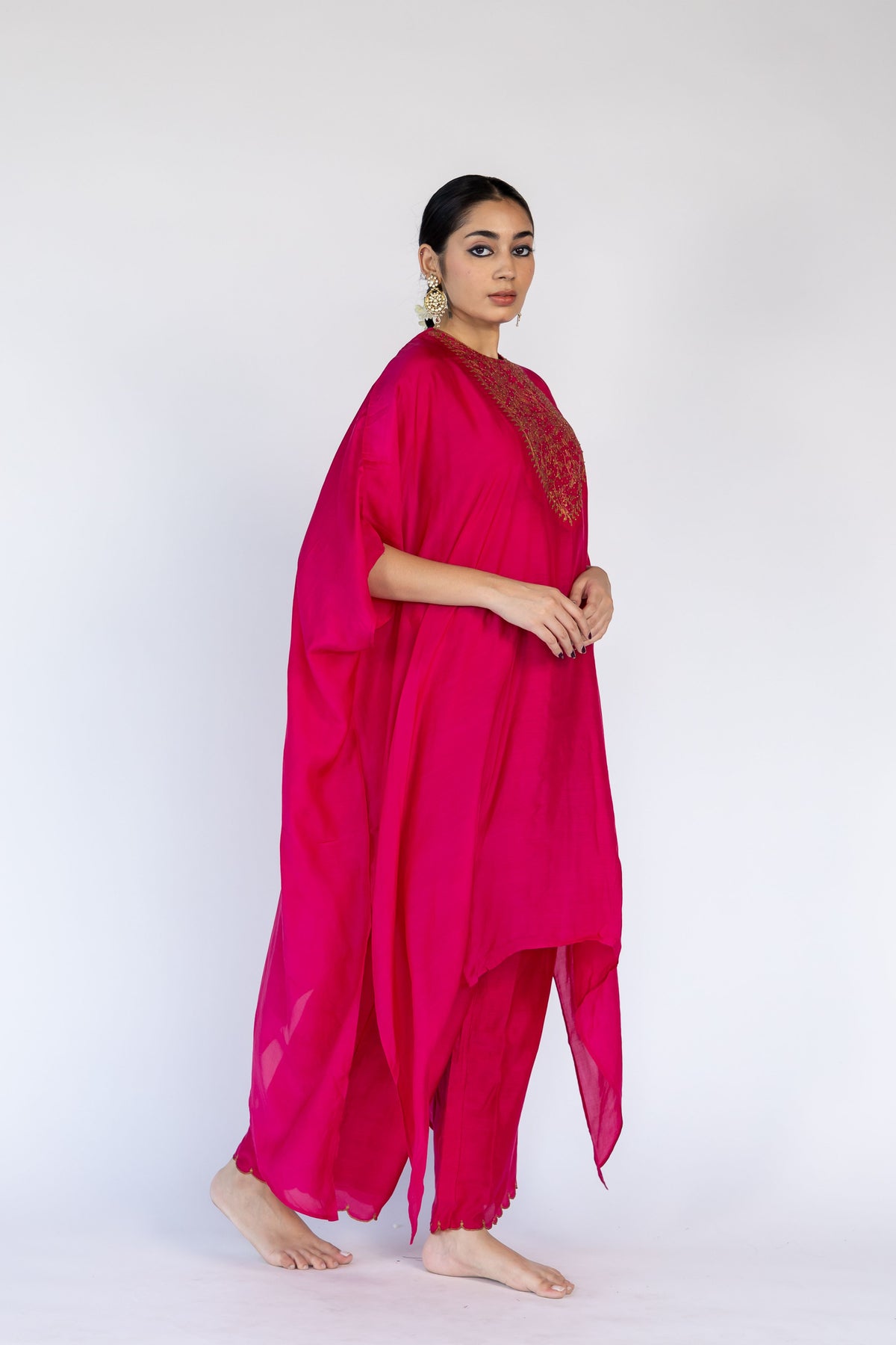 Rani Pink Lailaa Kaftan Set