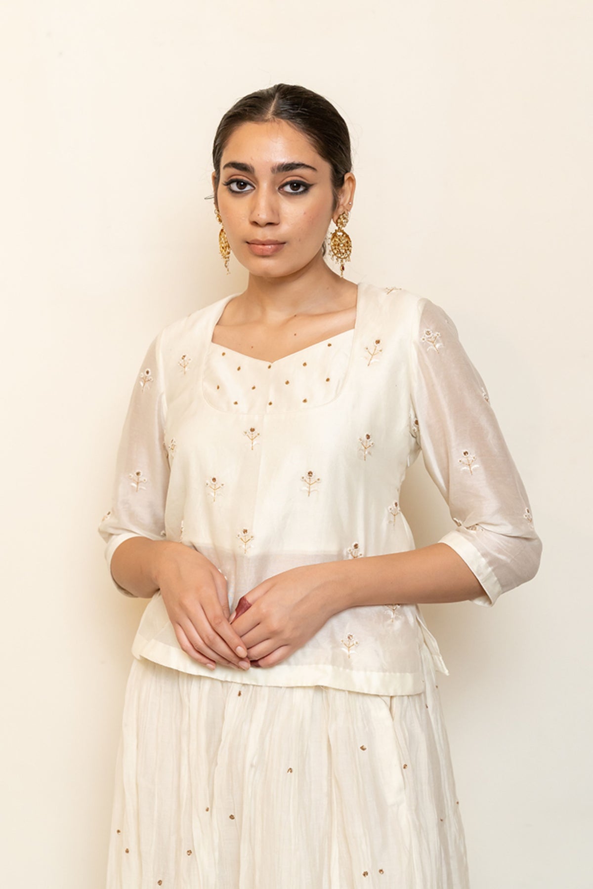 Ivory Heer Kanchadi Set