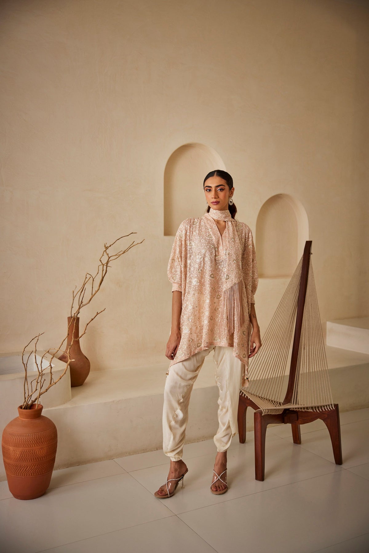 Chikankari Kaftan