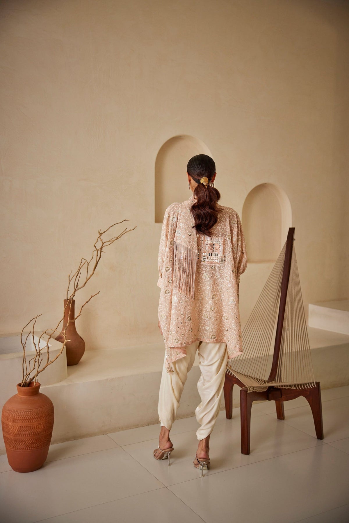 Chikankari Kaftan