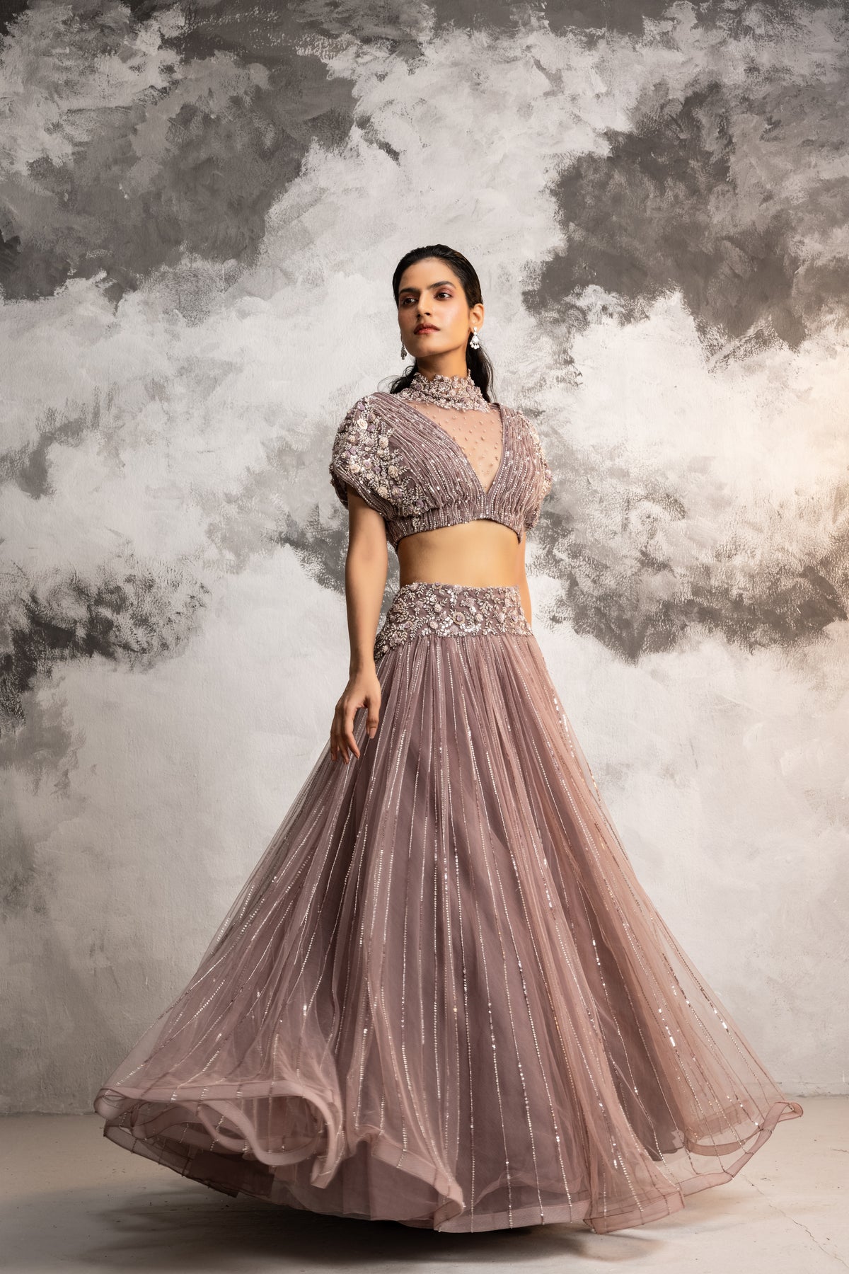 Dusty Purple Lehenga Set