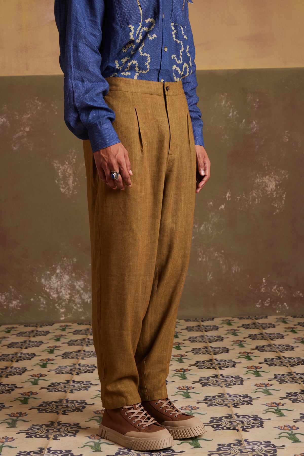 Olive Elasticated Zen Pants