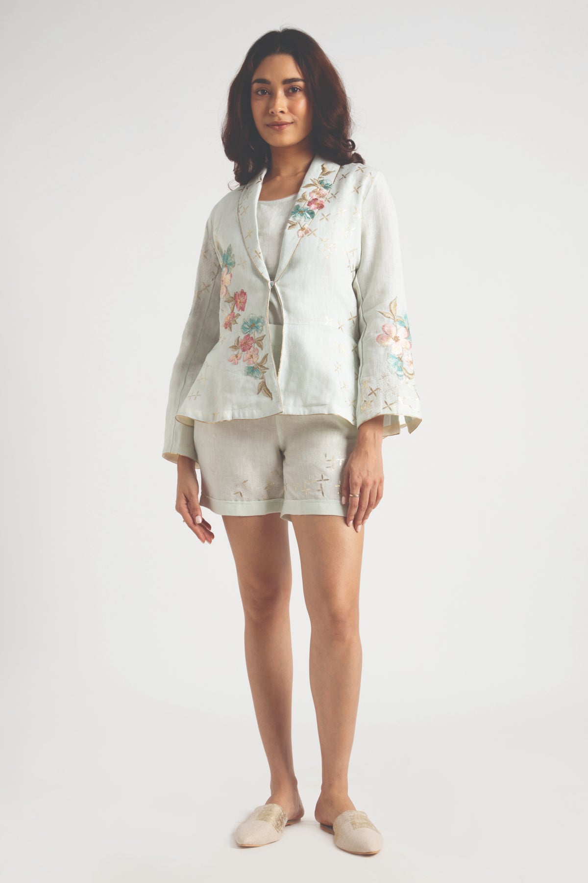 Bonny Peplum Jacket &amp; Shorts Set