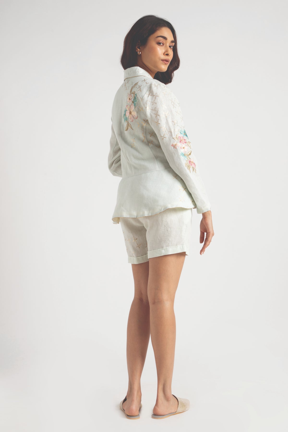 Bonny Peplum Jacket &amp; Shorts Set