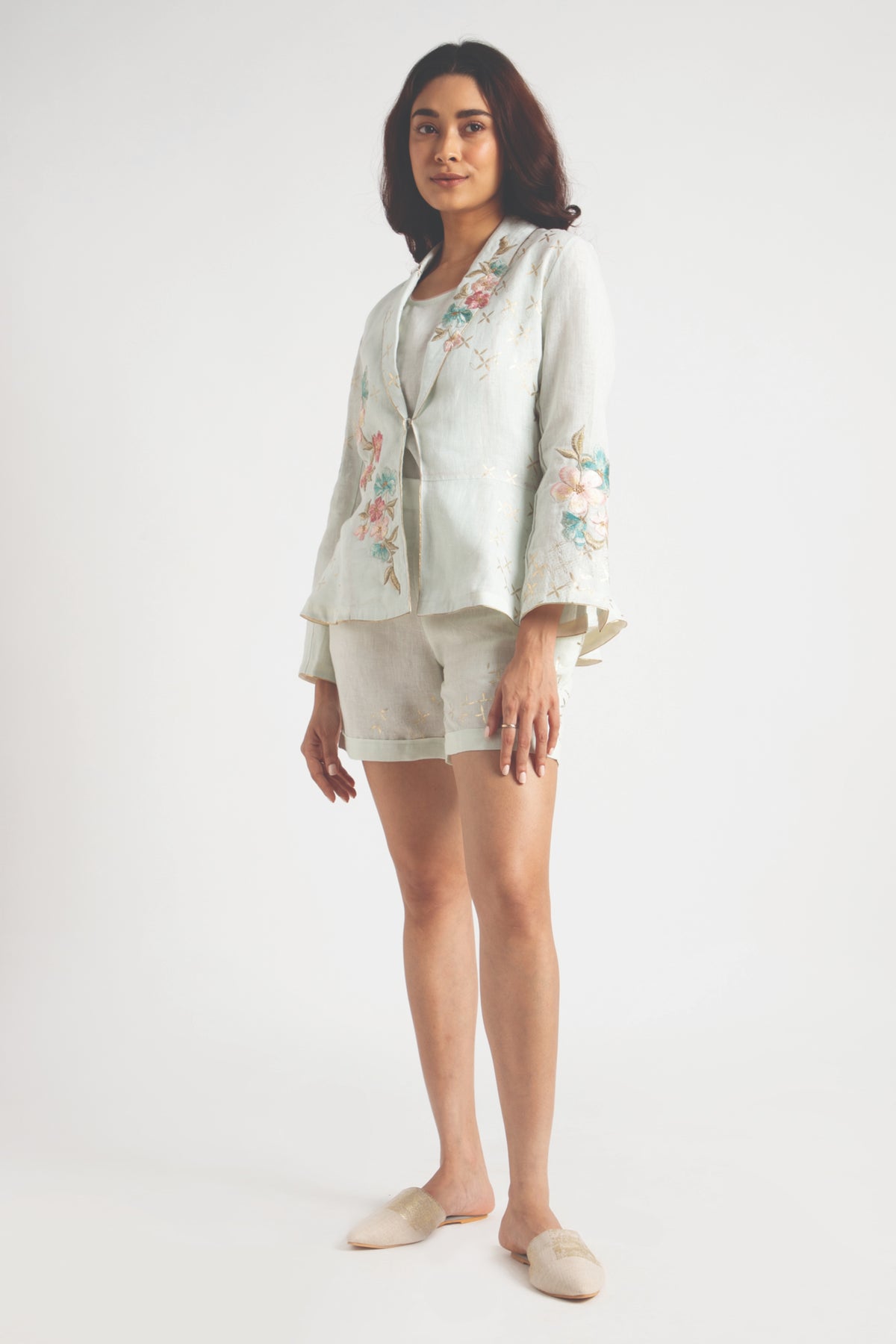 Bonny Peplum Jacket &amp; Shorts Set