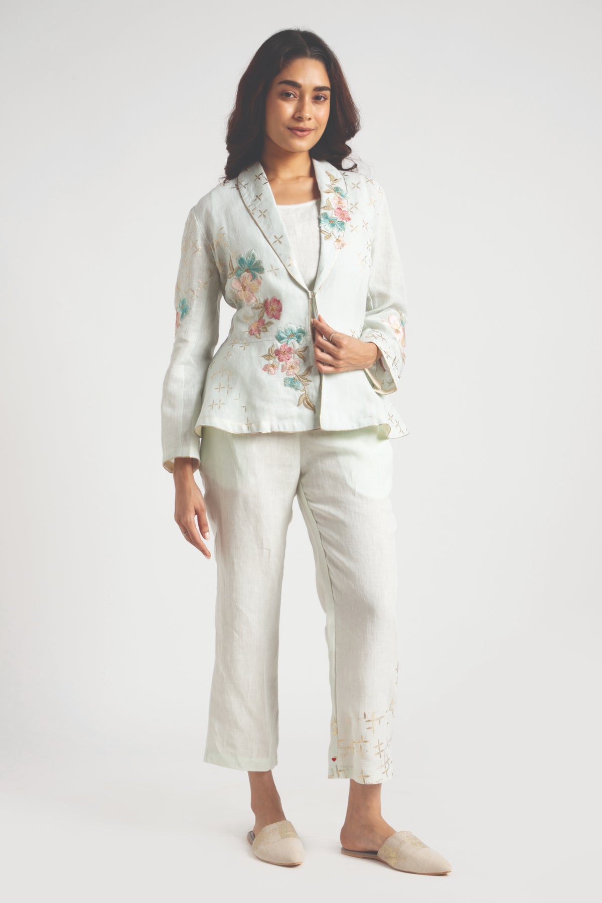 Bonny Corsage Peplum Jacket Set