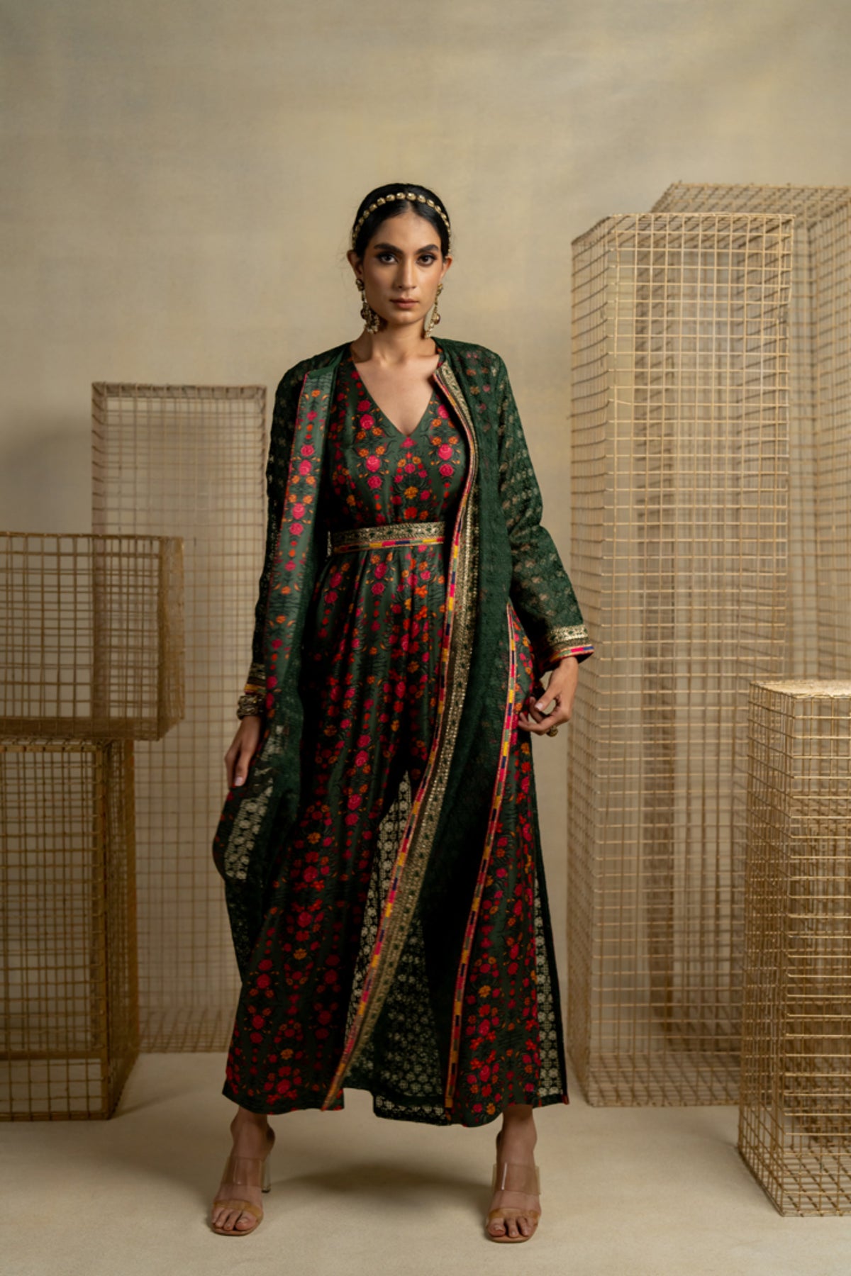 Phulwari Embroidered Jumpsuit