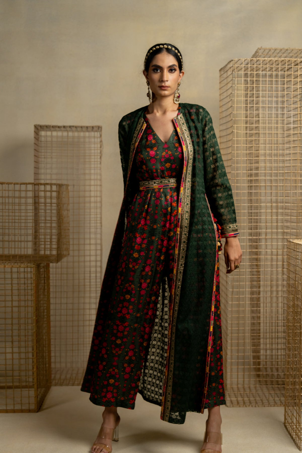 Phulwari Embroidered Jumpsuit