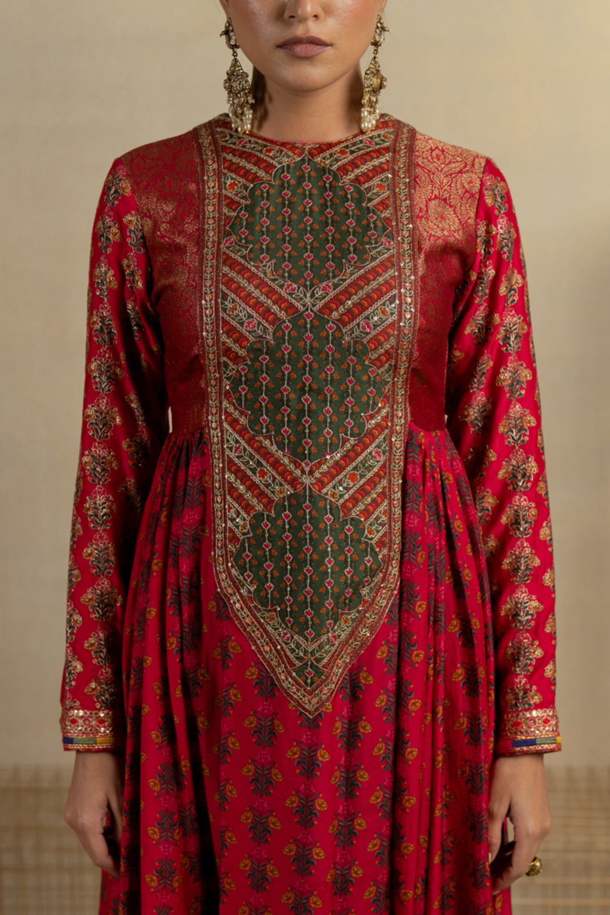 Gulshan Long Yoke Anarkali Set