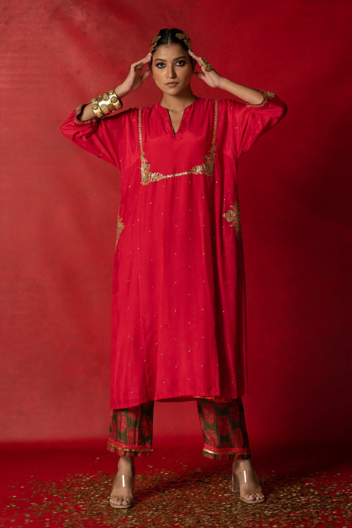 Rani Pink Kurta Set