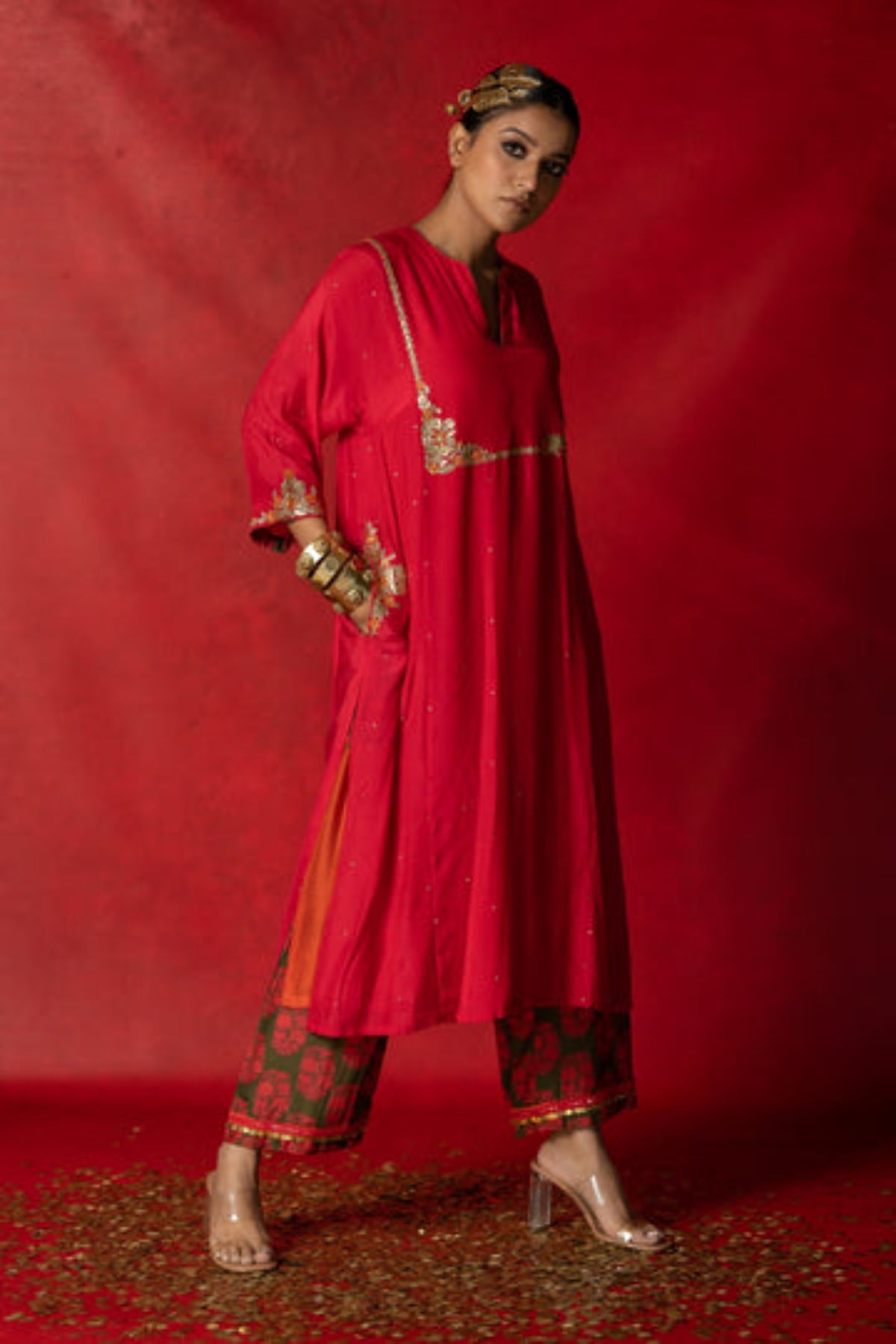 Rani Pink Kurta Set