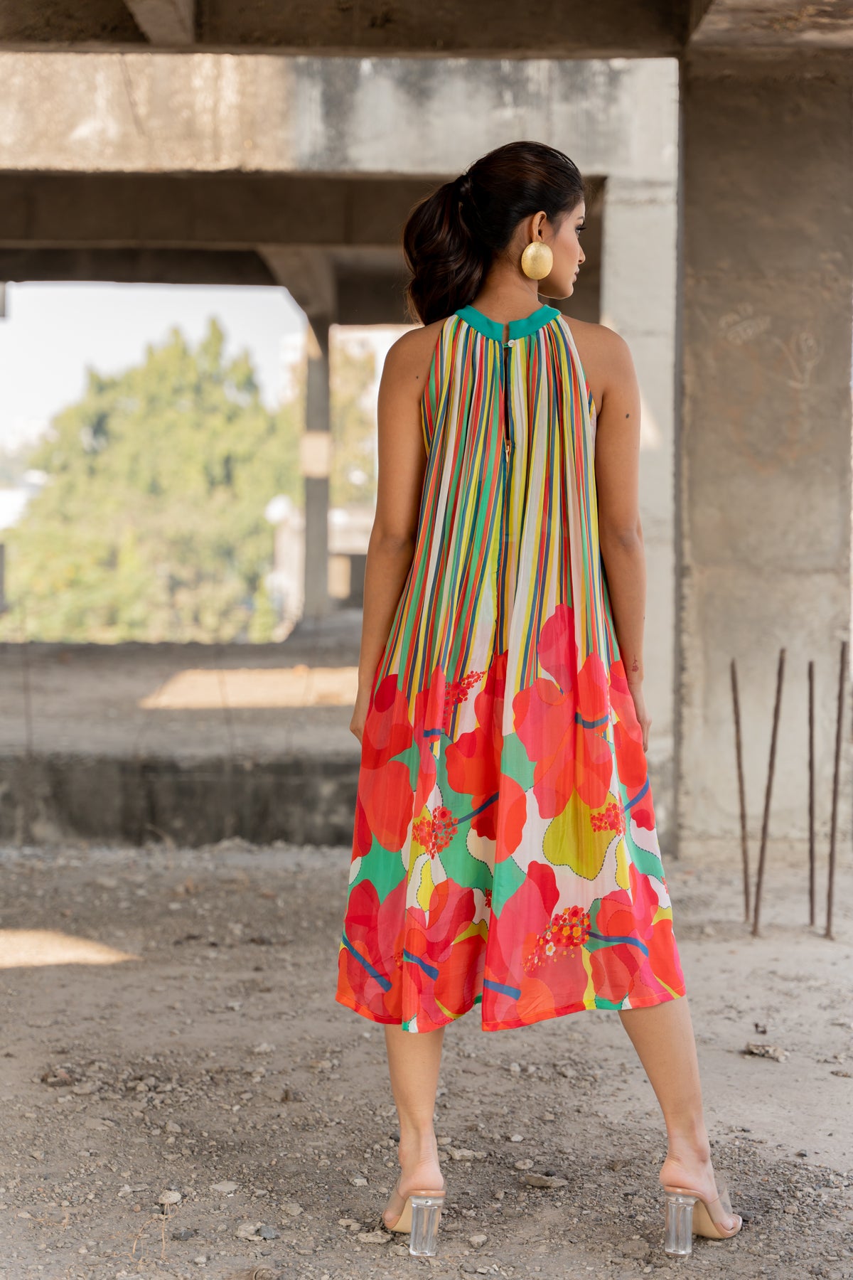 Colour Burst Stripe Dress