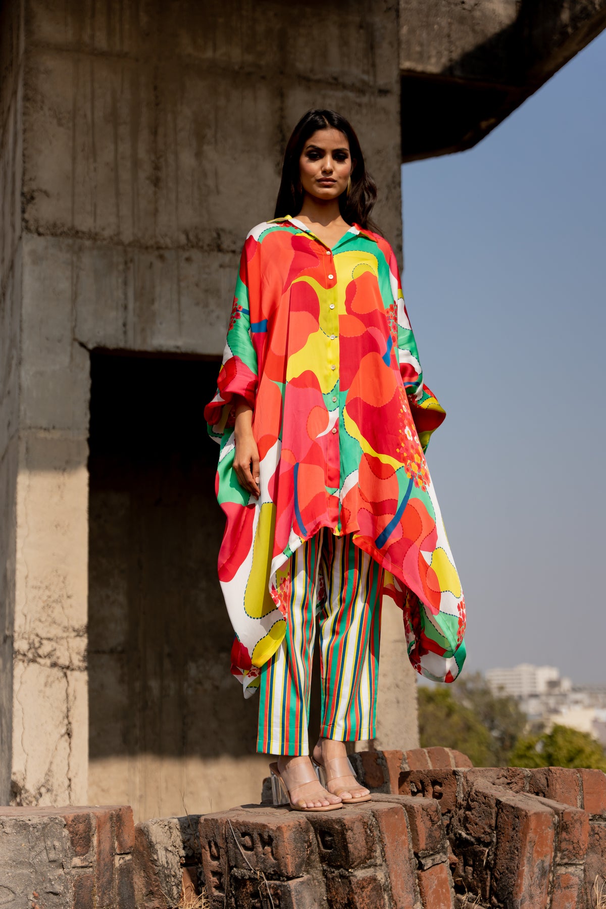 Colour Burst Kaftan