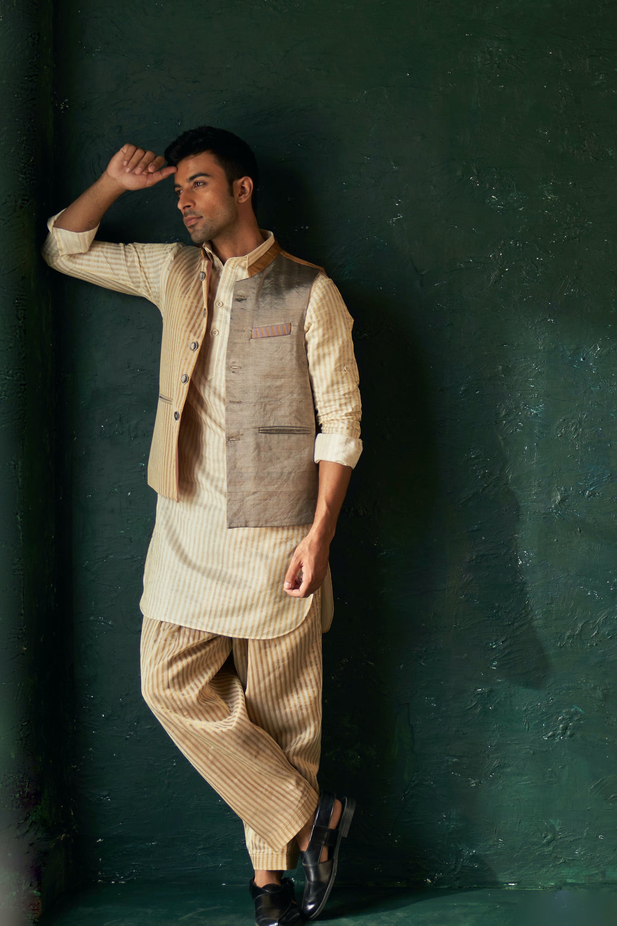 Pathani Kurta Set with Jacket