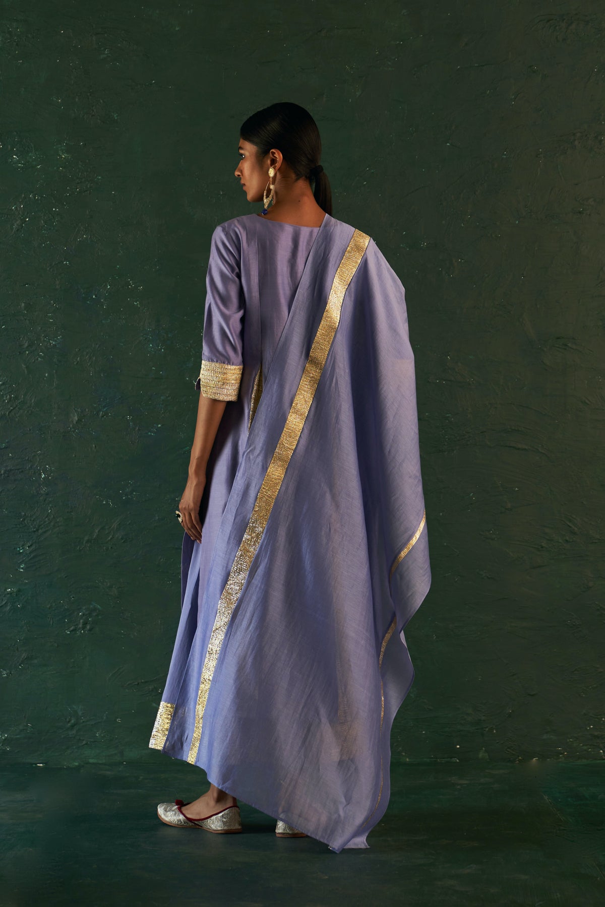 Midas Lavender Chanderi Kurta set