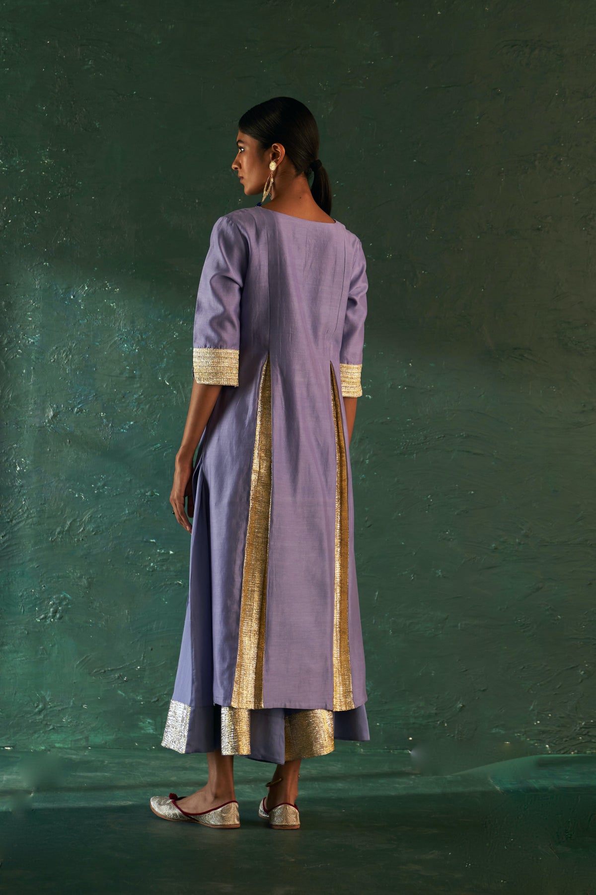 Midas Lavender Chanderi Kurta set