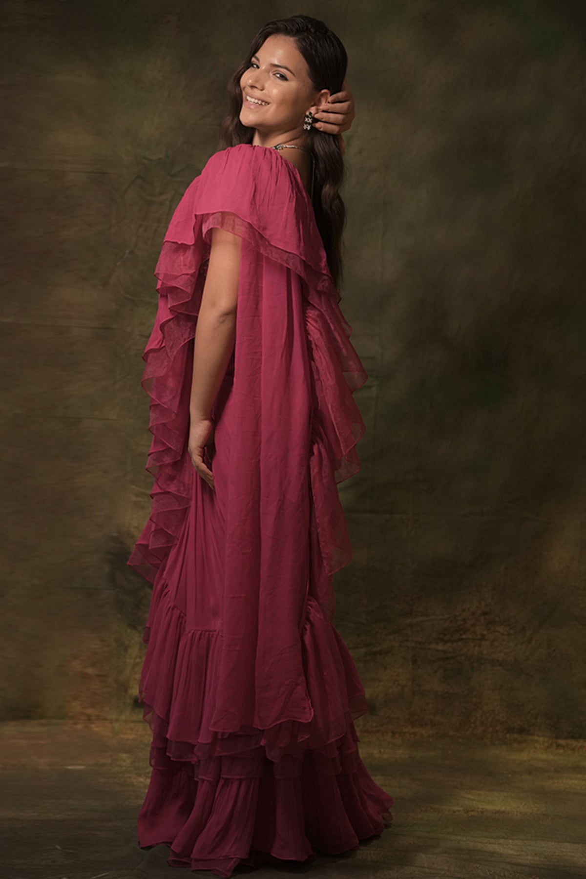 The Pink Zardosi Saree Set