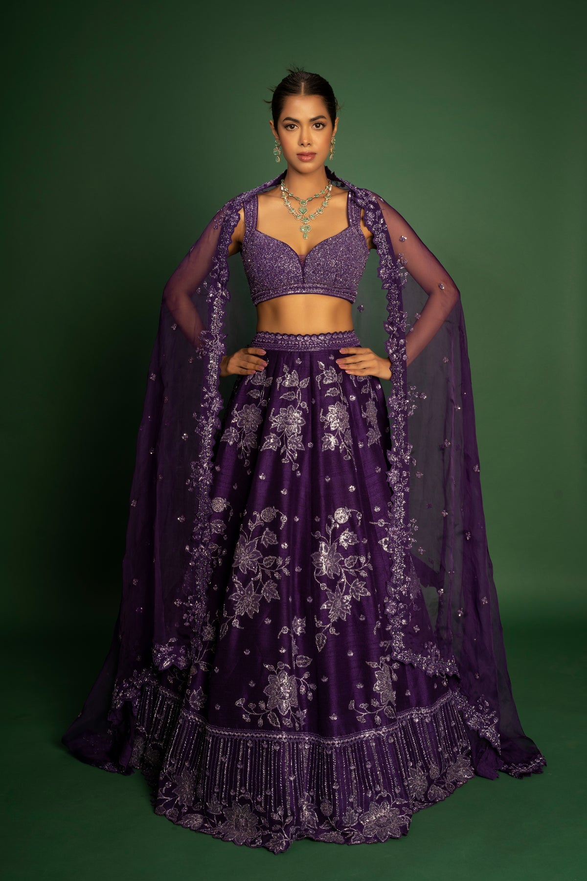 Purple Lehenga Set