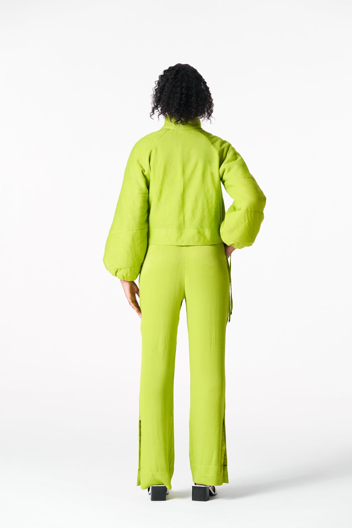 Chartreuse Puffer Jacket