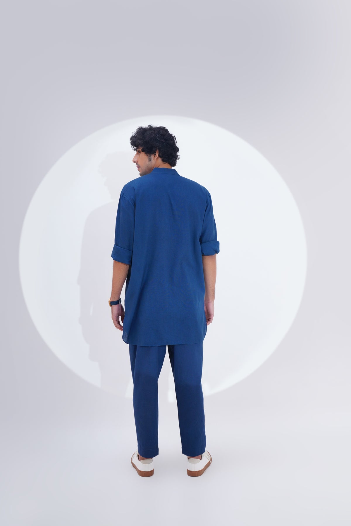 Indigo Pojagi Patch Work Kurta Set