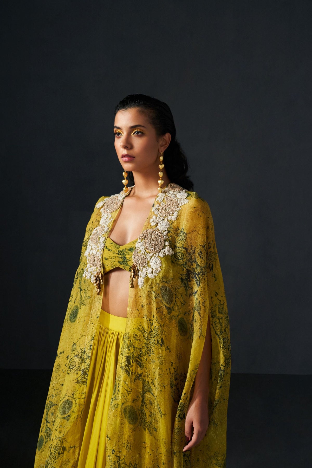 Mustard Blossom Lehenga Set