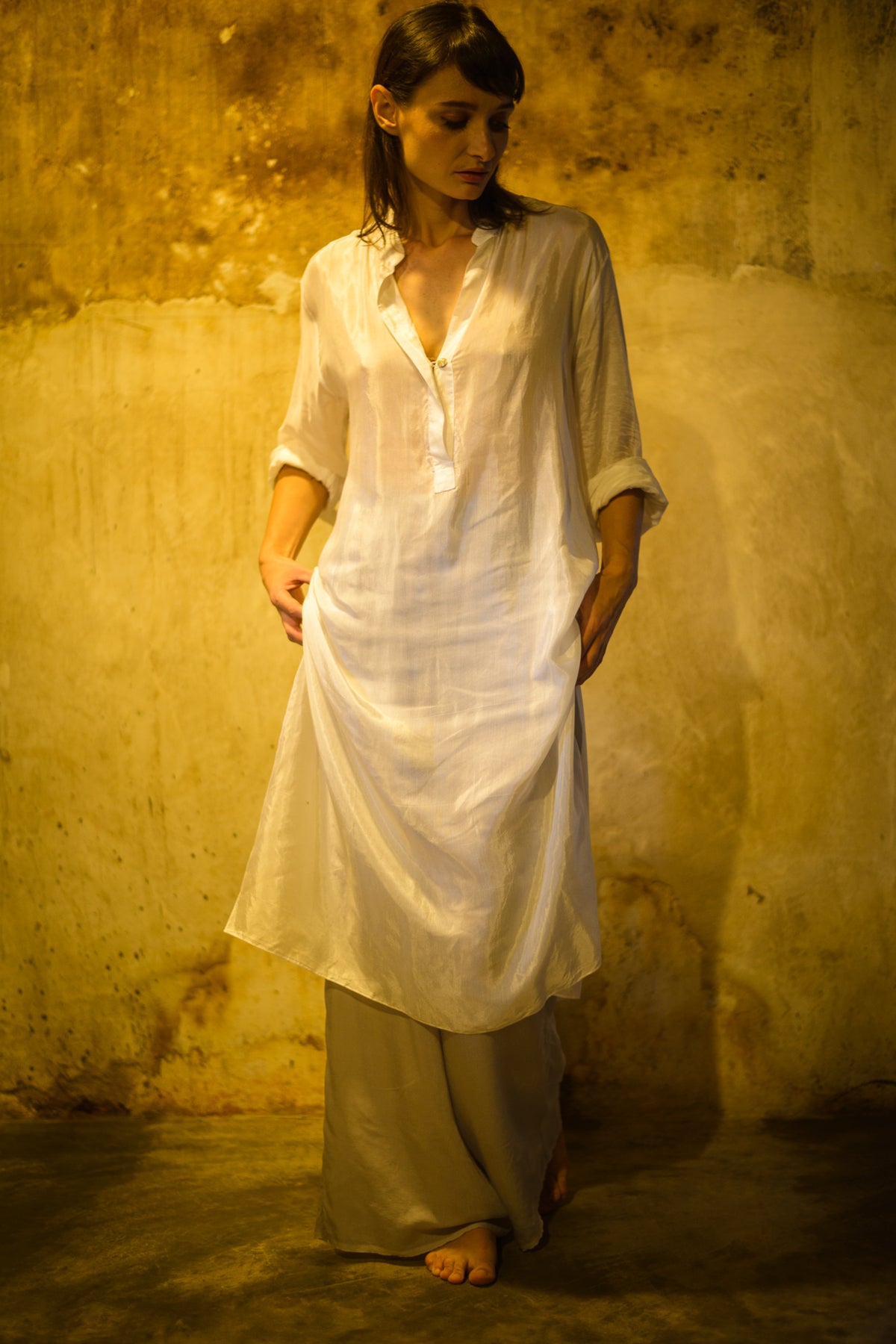 White shirt tunic