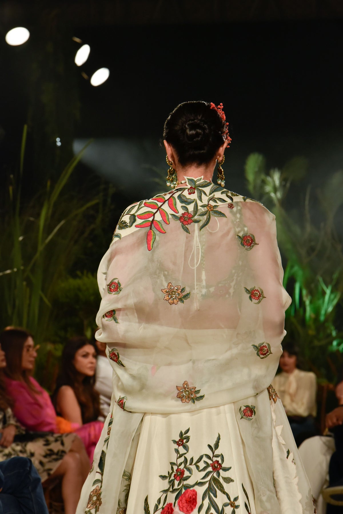 Ivory Silk Lehenga Set With Dupatta