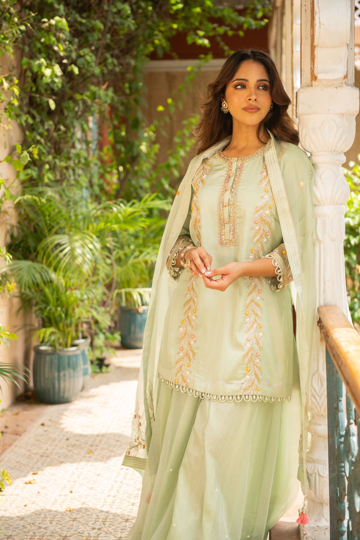 Kriti Green Sharara Set