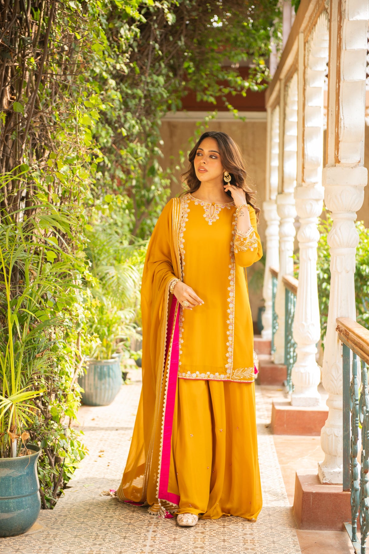 Mustard Sugandh Sharara Set