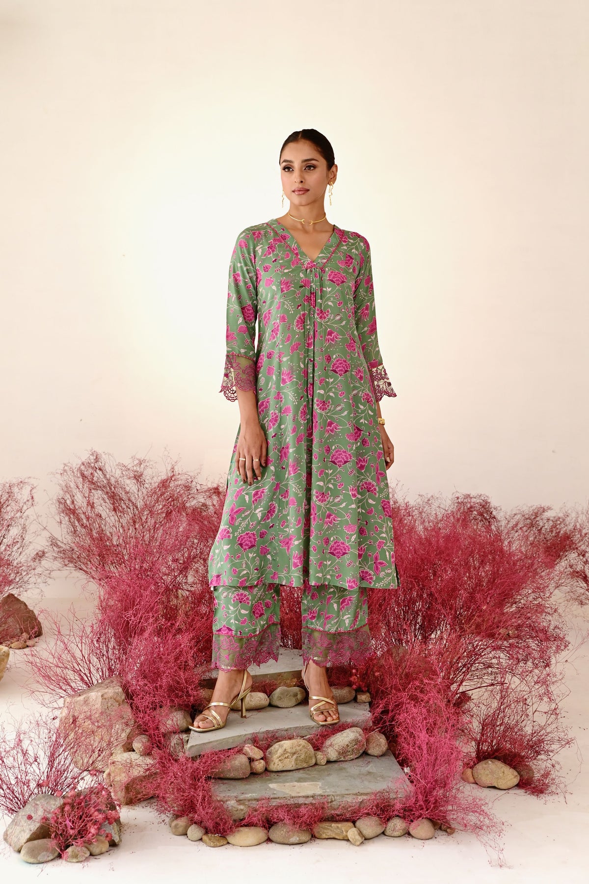 Mohak A-line Kurta Set