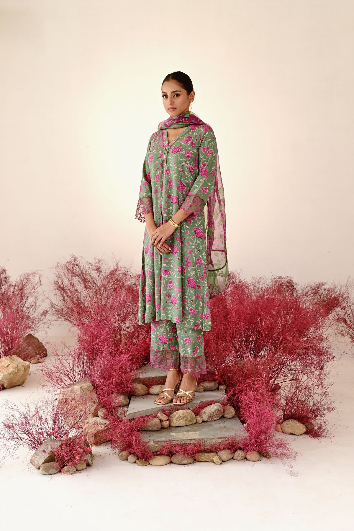 Mohak A-line Kurta Set