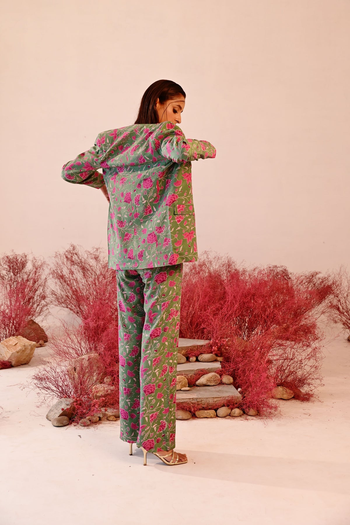 Sajida Coat Pant Set