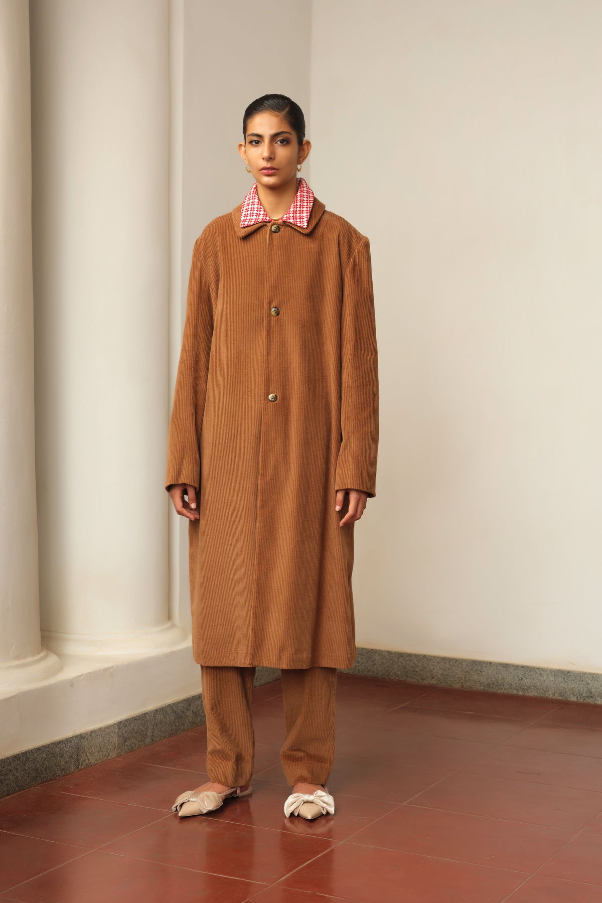 Corduroy Long Coat